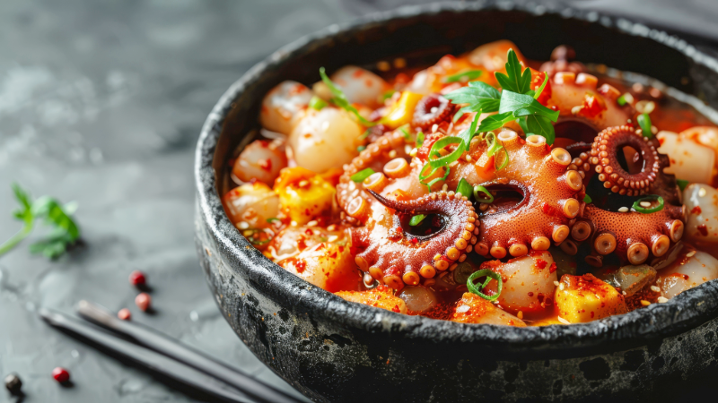 章魚鮮蝦肉鍋